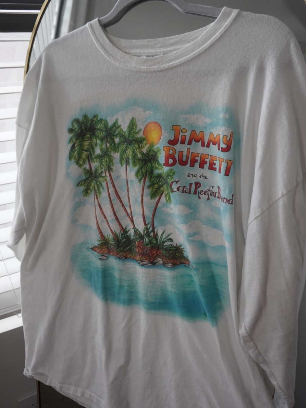 Jimmy Buffett Coral Reefer Band White Graphic Tee